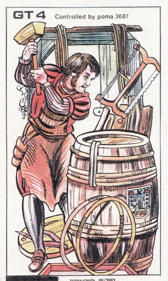 Dutch Holland Beer Barrell Making Postcard
