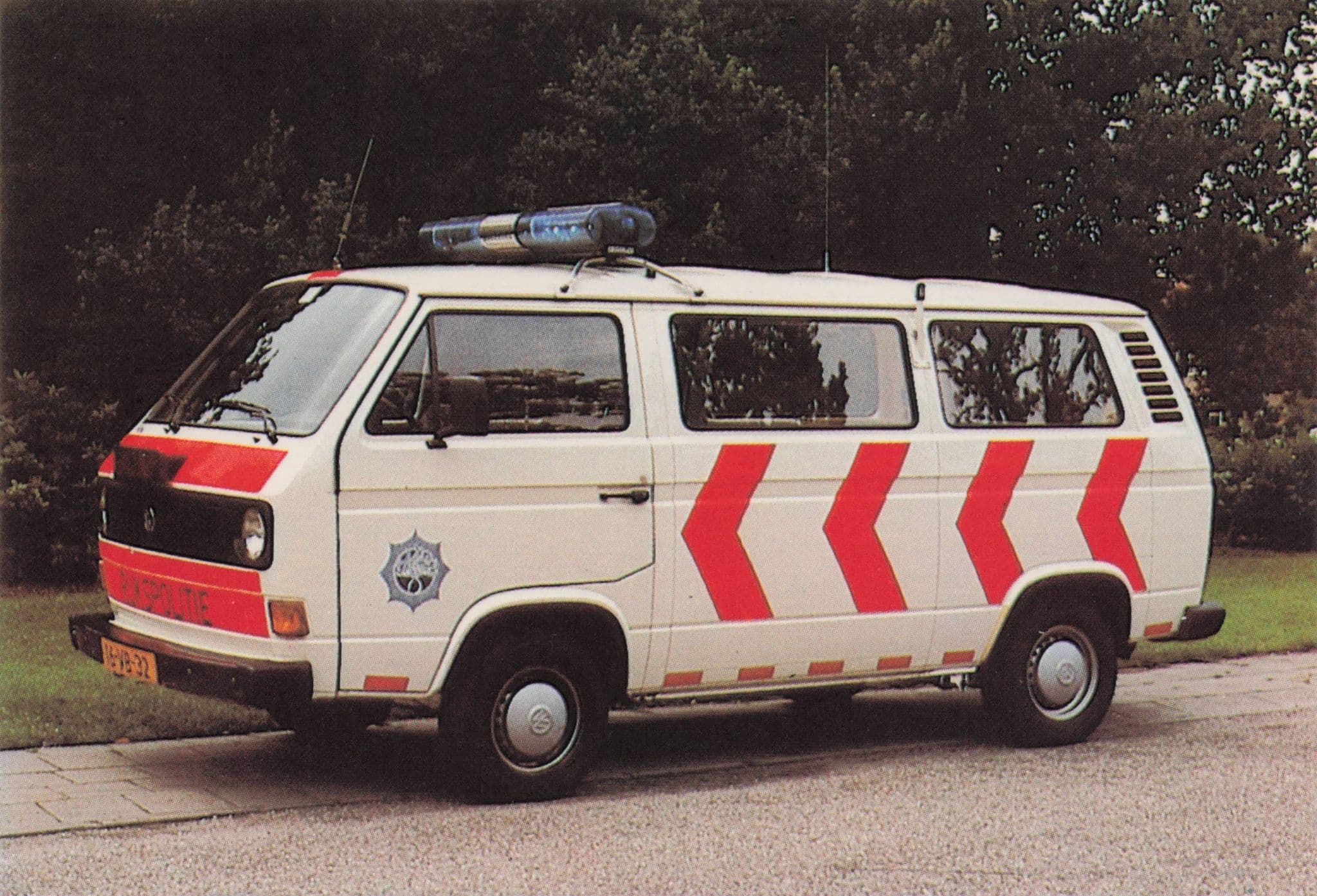 Dutch Holland Police Politie Volkswagen Bus Van Trade Photo Card
