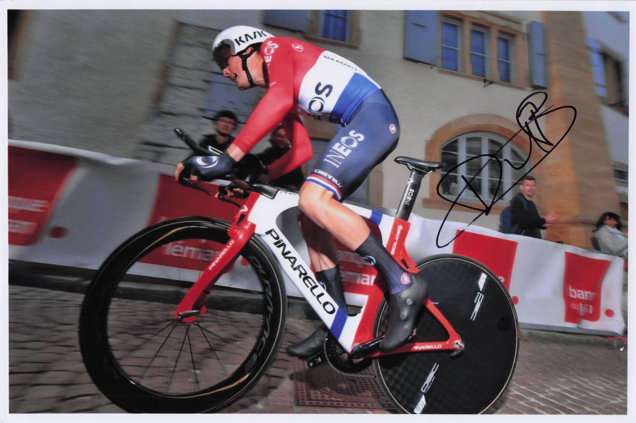 Dylan Van Baarle Dutch Champion Cyclist 12x8 Hand Signed Photo