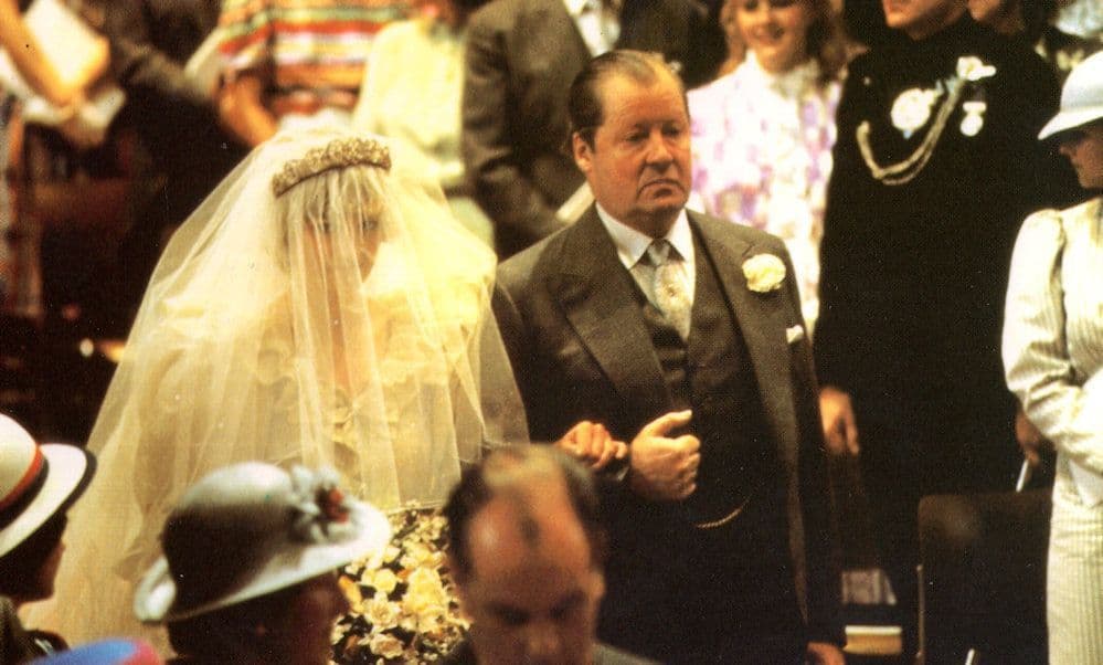 Earl Spencer With Princess Diana Royal Wedding 1981 Postcard