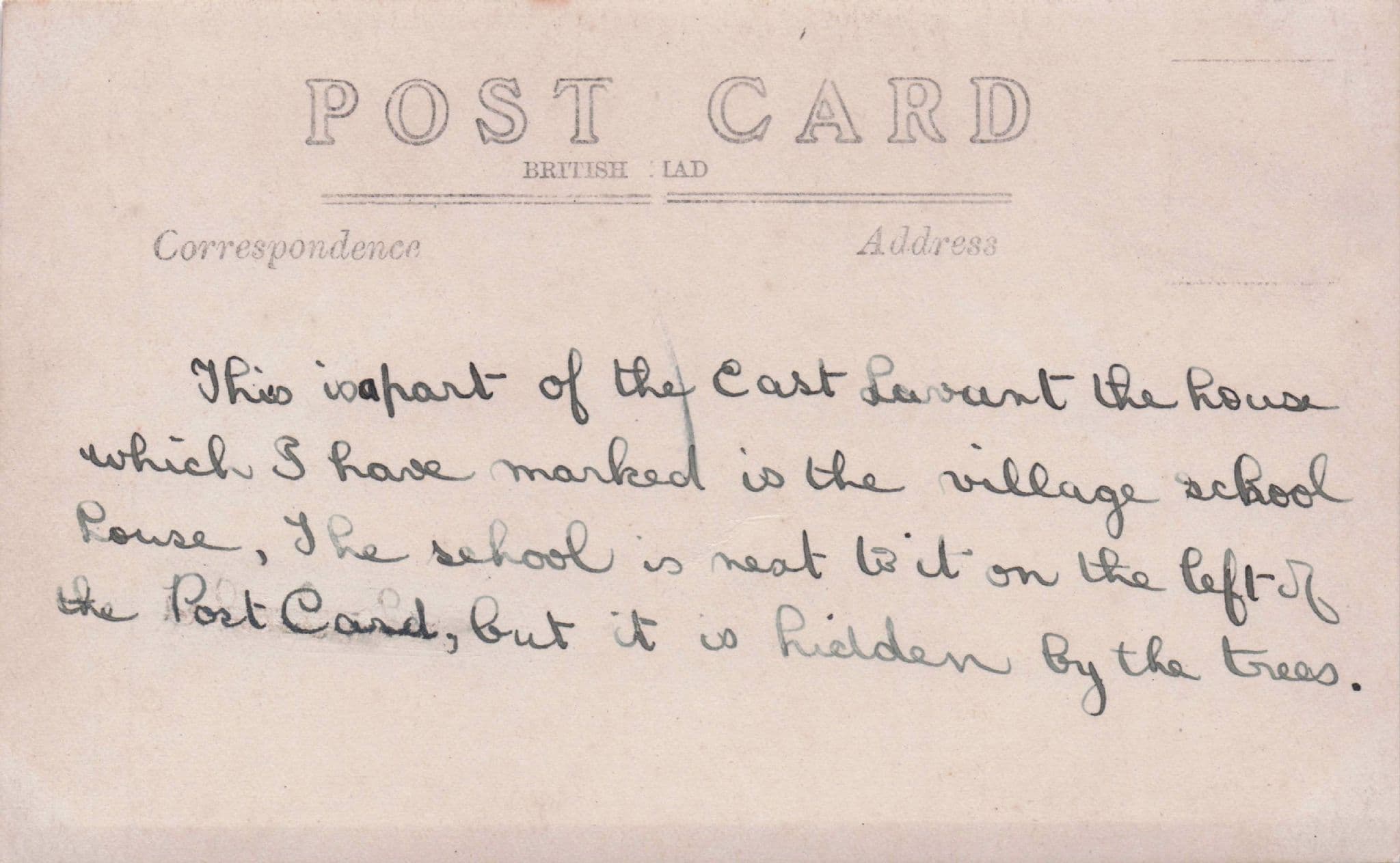 East Lavant Sussex Farm Hen Birds School House Old RPC Postcard