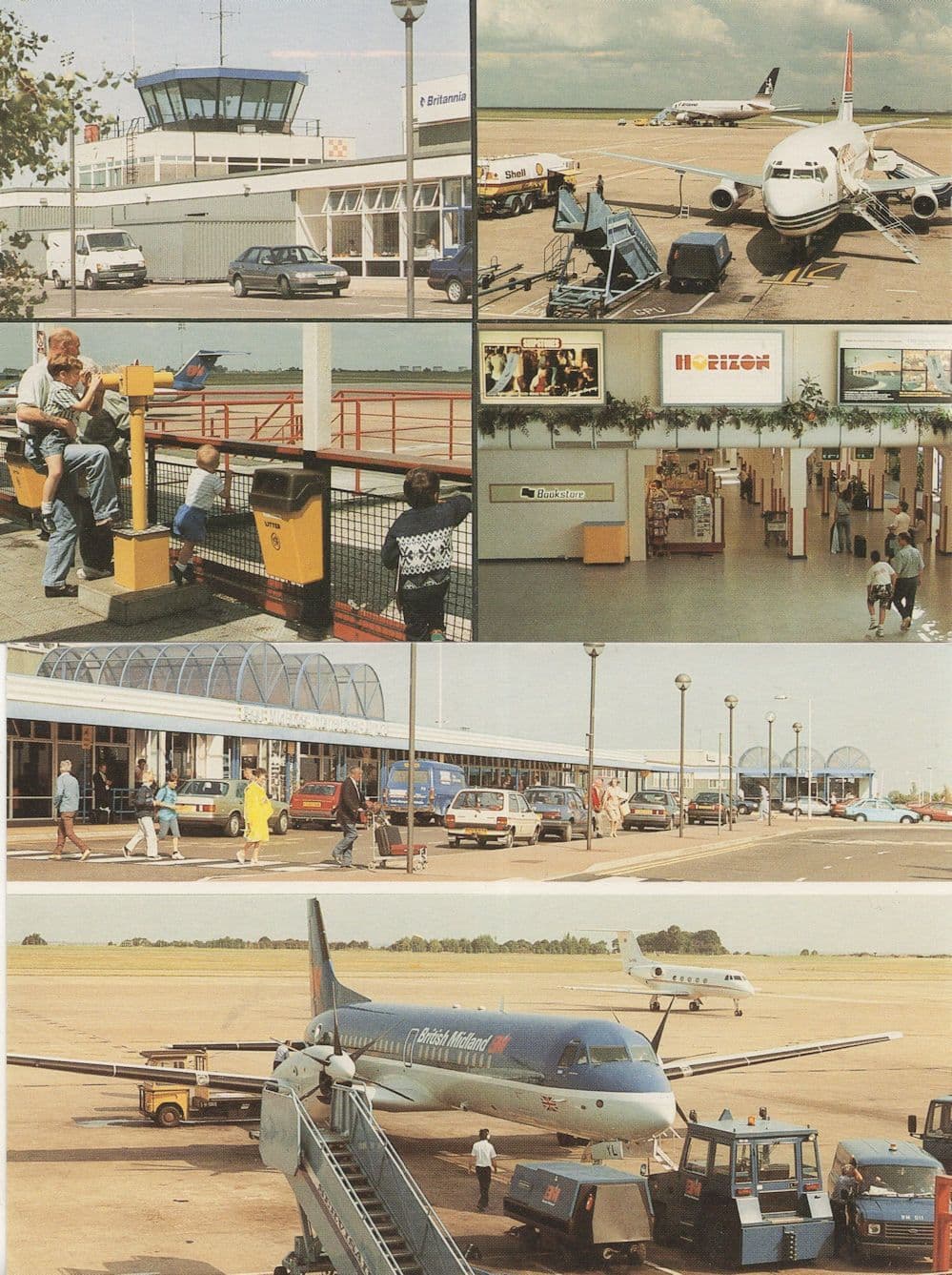 East Midlands International Airport 2x Mint Postcard s