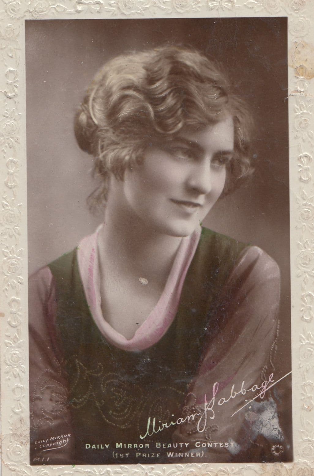 Eastern Foam Beauty Vanishing Cream Miss Miriam Sabbage Advertising Postcard