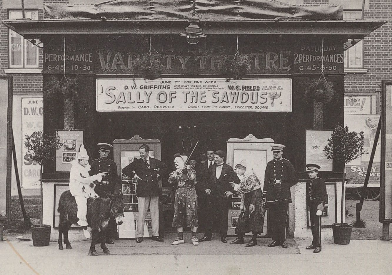 Eastleigh Theatre Sally Of The Sawdust Variety Show Postcard
