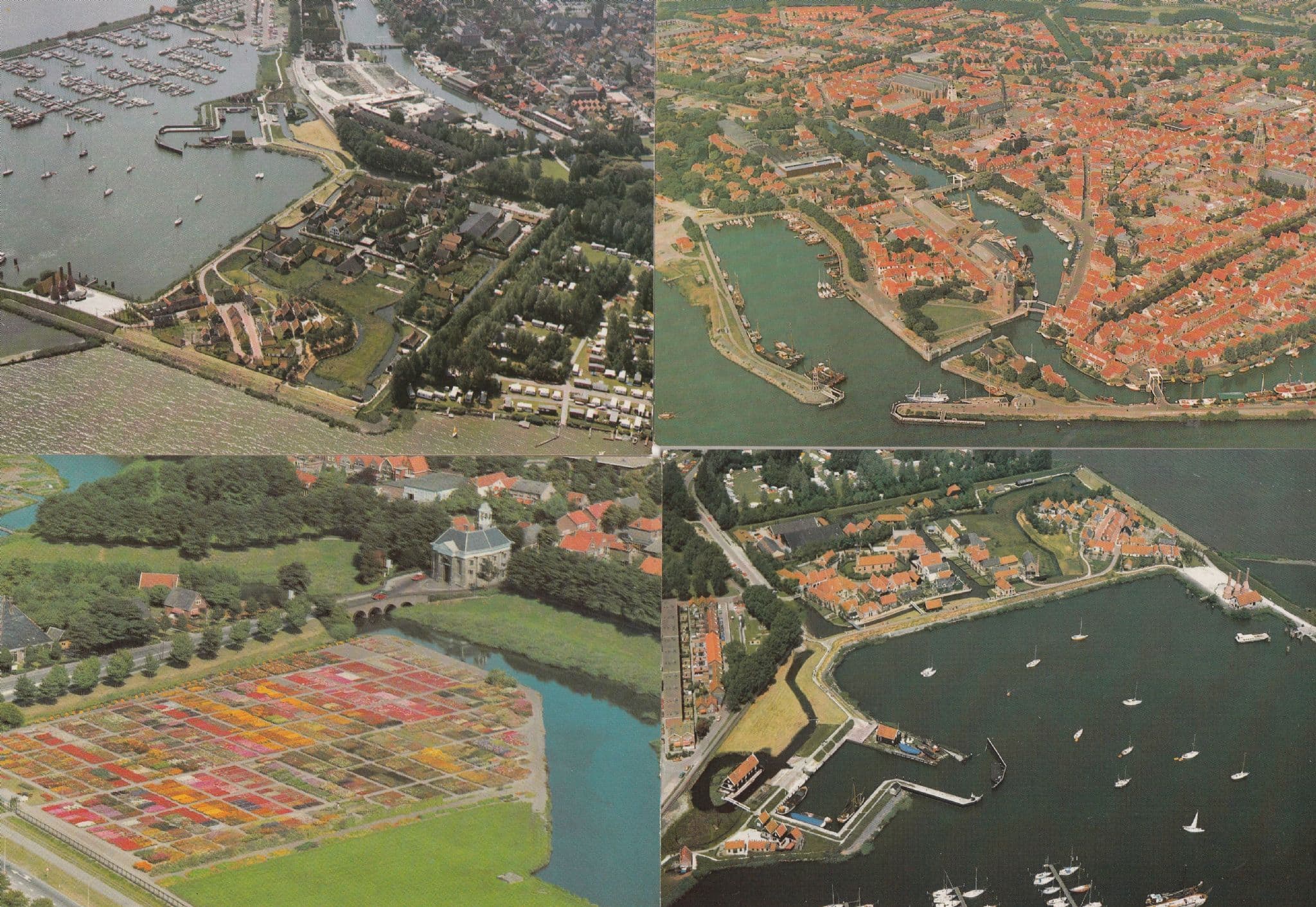 Eckhuizen Holland Summer Garden Havengezicht Harbour 4x Postcard s