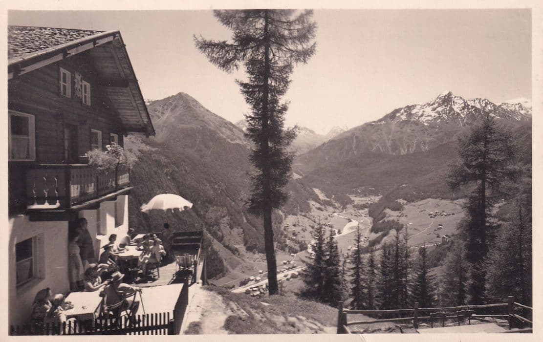 Edelweisshutte Austria Old Postcard