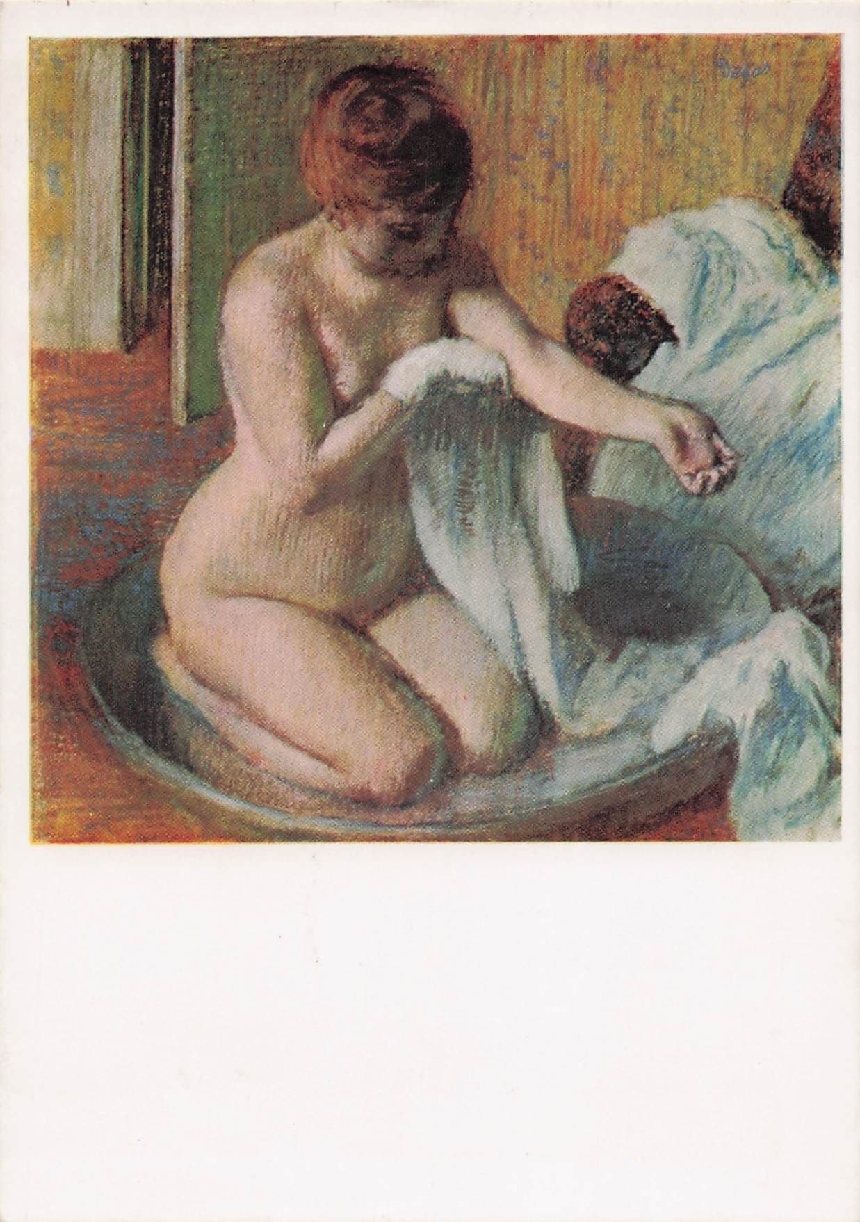 Edgar Degas Woman In A Tub Tate Gallery Painting Postcard