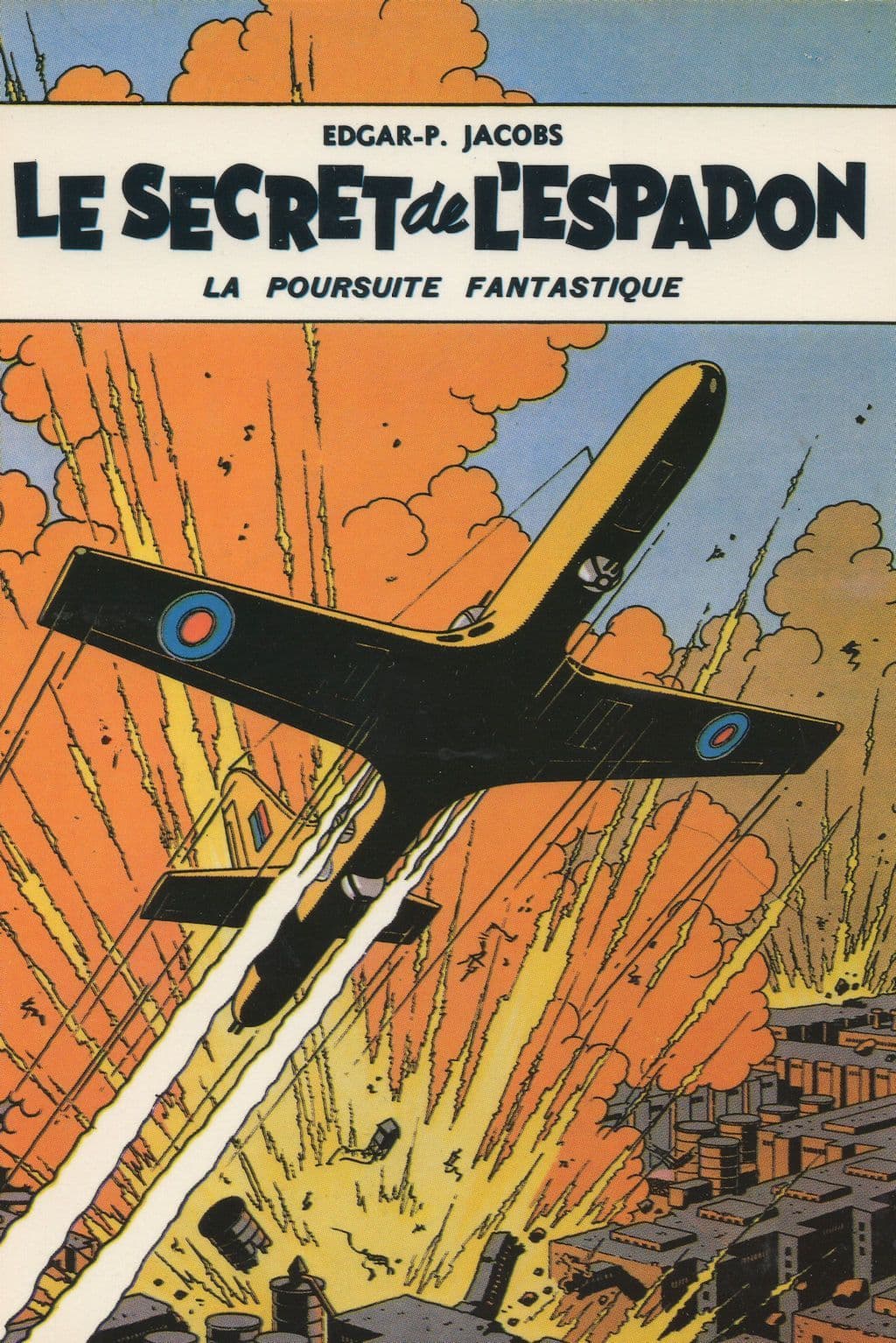 Edgar P Jacobs Le Secret De L'Espadon War Plane Belgium Comic Postcard