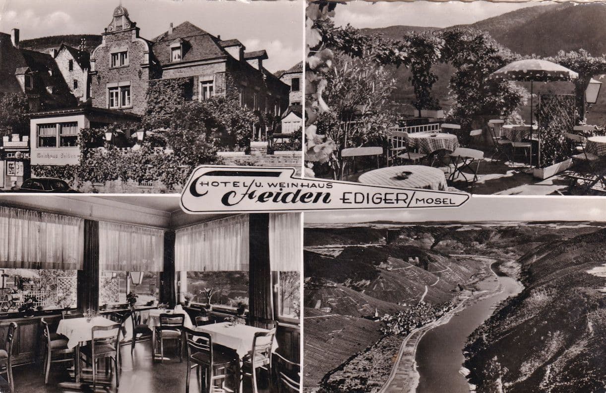 Ediger Mosel Dutch Real Photo Postcard