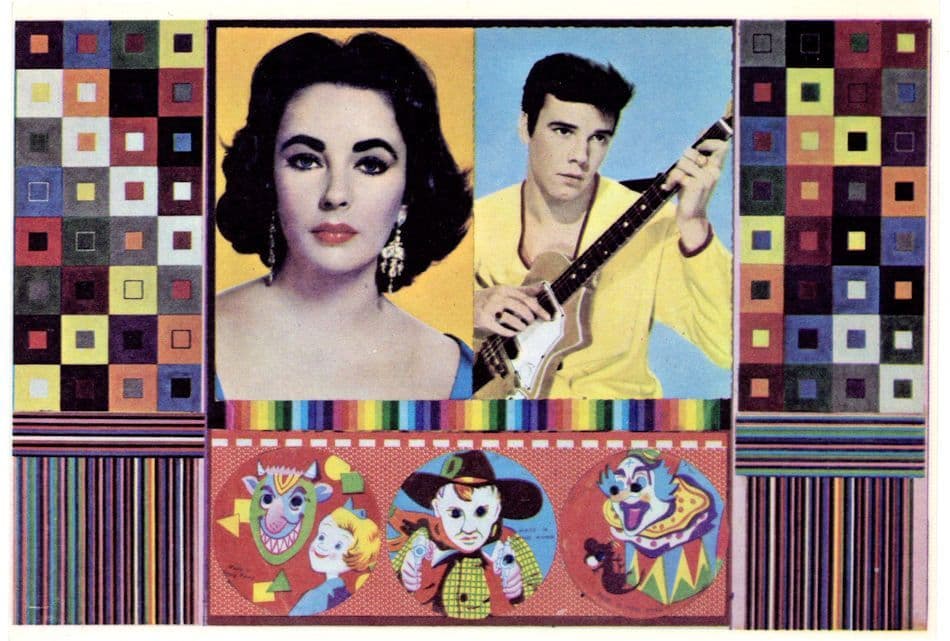 Eduardo Paolozzi An Empire Of Silly Statistics Rock'n'Roll Painting Postcard