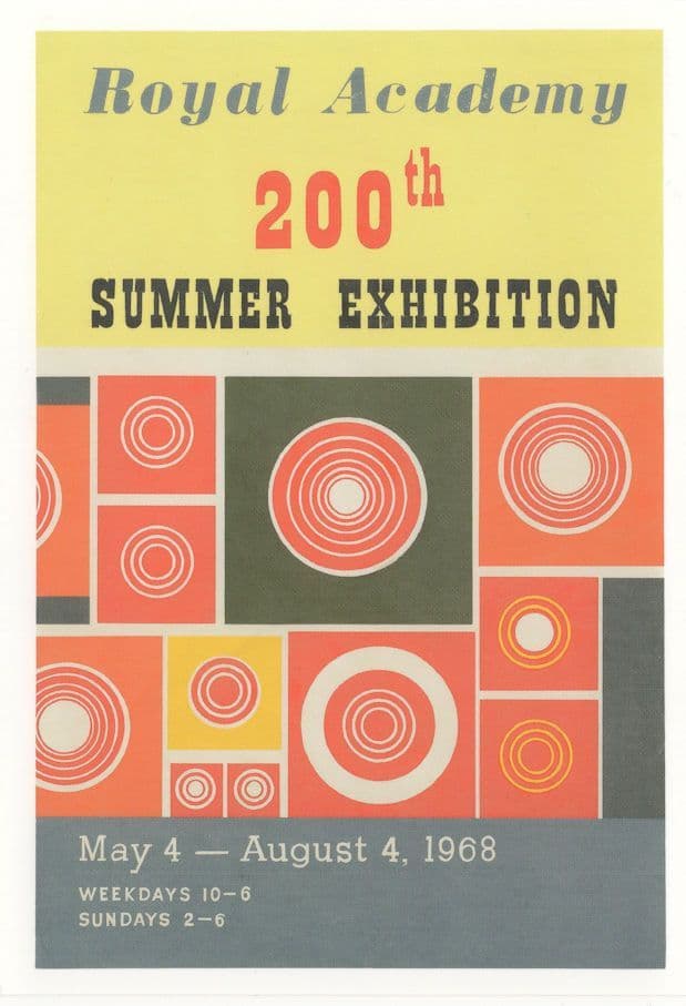 Edward Bawden Linecut Painting RA 1968 London 200th Summer Exhibition Postcard