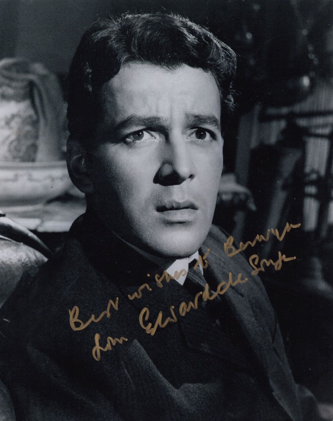 Edward De Souza Kiss Of The Vampire 10x8 DOUBLE Hand Signed Photo