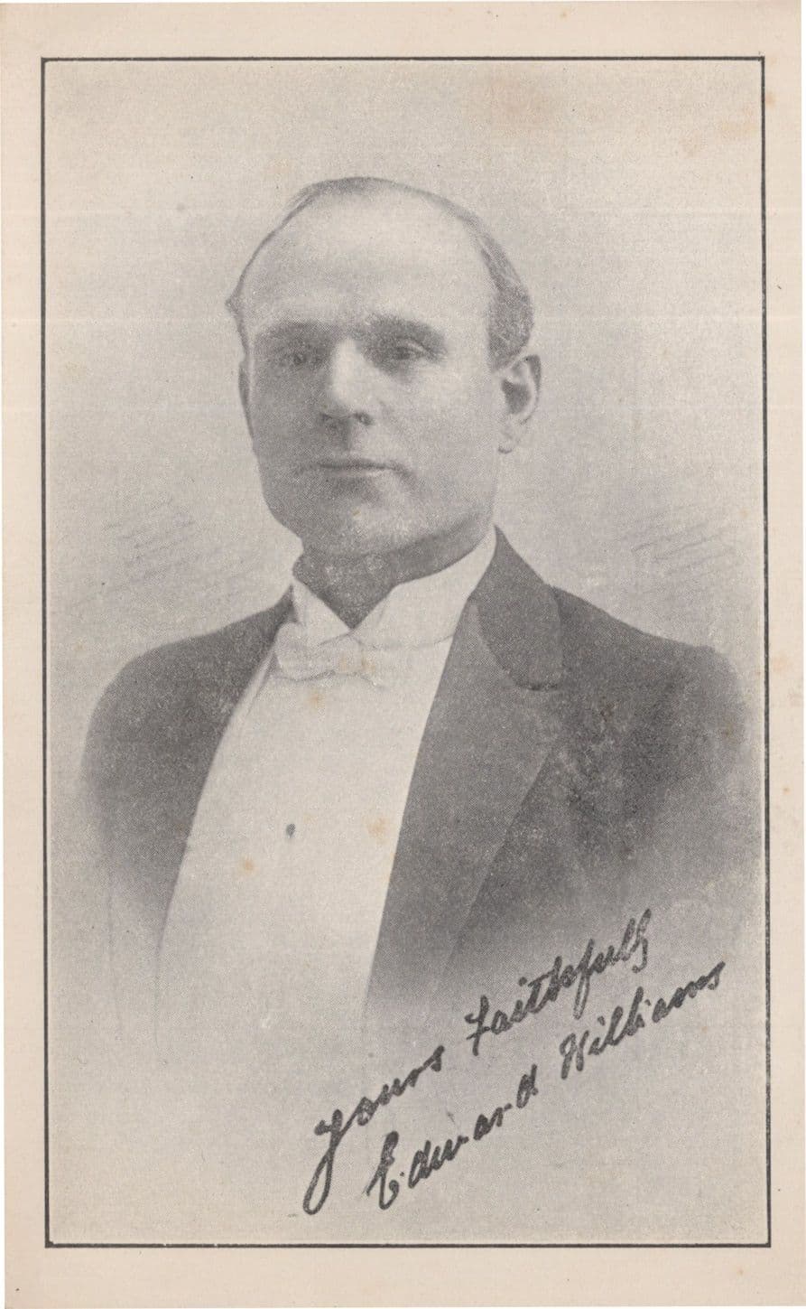 Edward Lawson Williams Tenor Carl Rosa Opera Queens Queens Hall London Signed Postcard