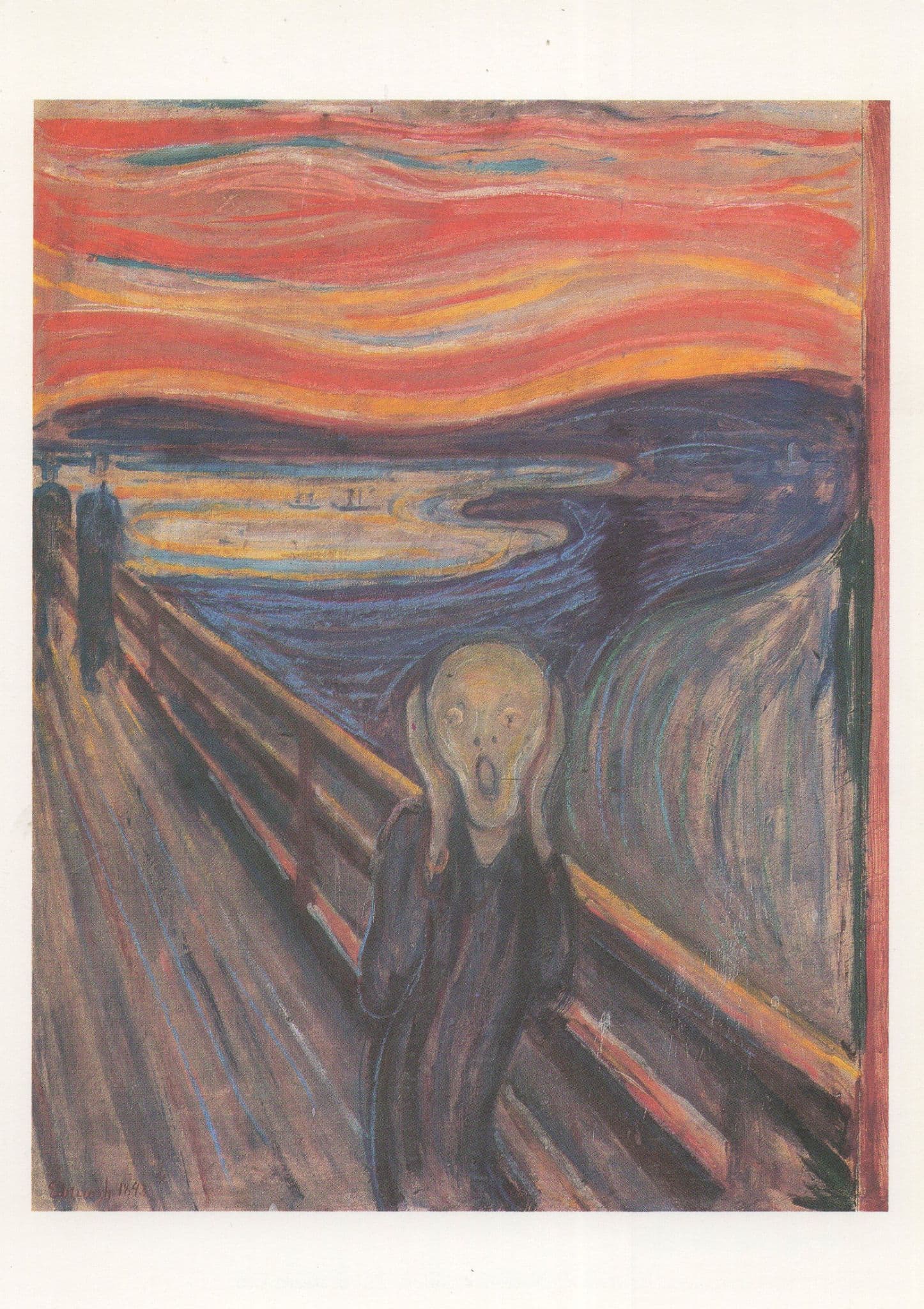 Edward Munch The Scream Painting National Art Gallery Postcard