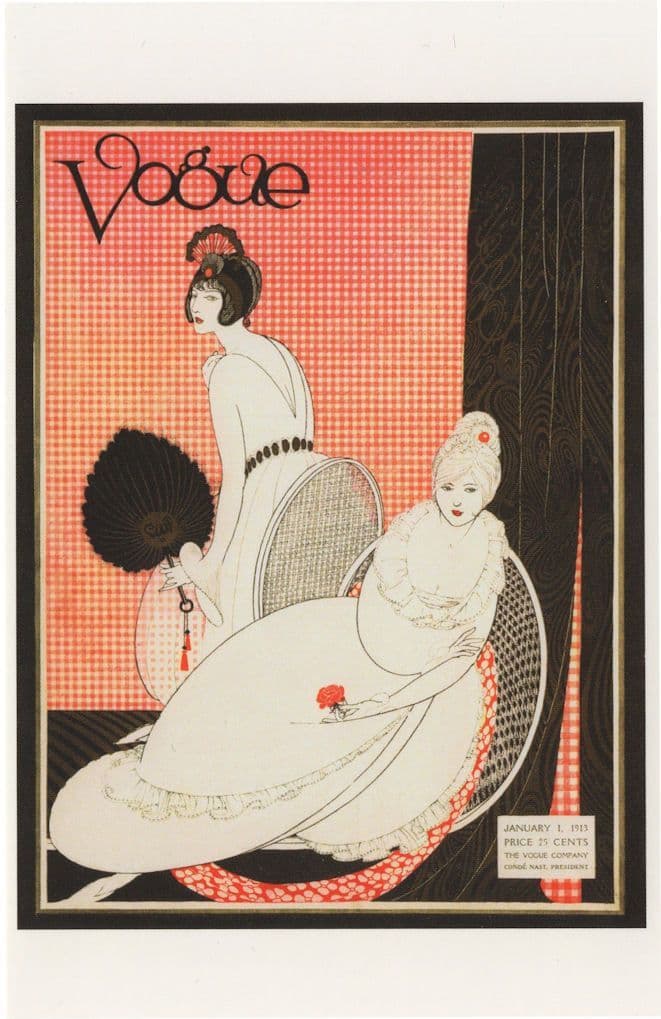 Edwardian Summer Wirework Cane Furniture 1913 Fashion Magazine Postcard