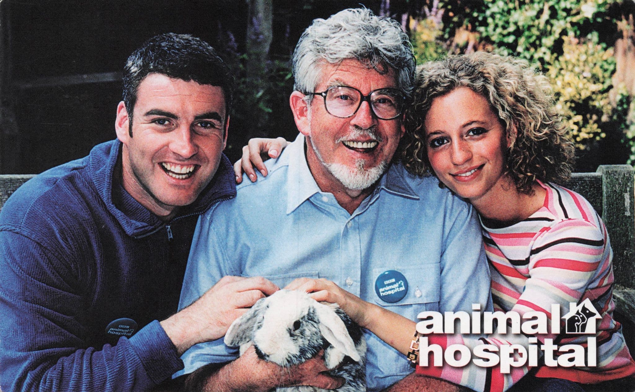 Edwina Silver with Rolf Harris BBC Animal Hospital Hand Signed Photo