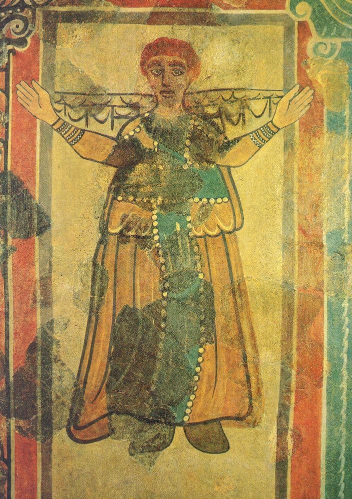 Egyptian Painted Wall Plaster Frieze British Museum 1978 Postcard