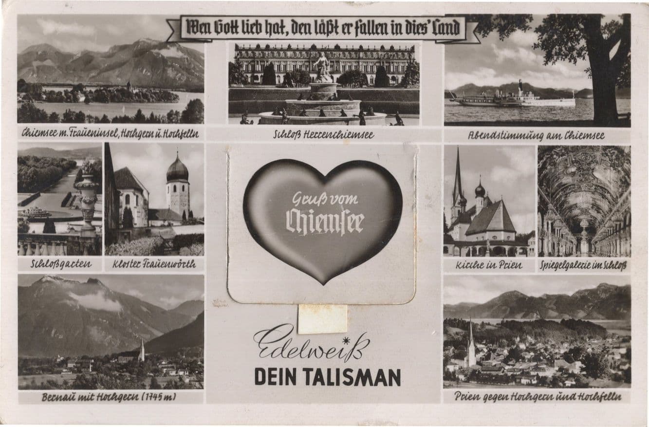 Eidelweiss Germany Mailing Novelty Opening Flap Flower Postcard