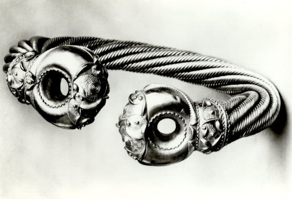 Electrum Torc Snettisham Prehistoric Treasure Prehistoric Iron Age Postcard