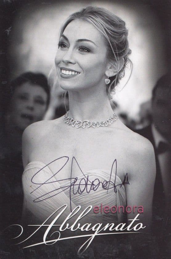 Eleonora Abbagnato Italian Ballet Dancer Model Hand Signed Photo