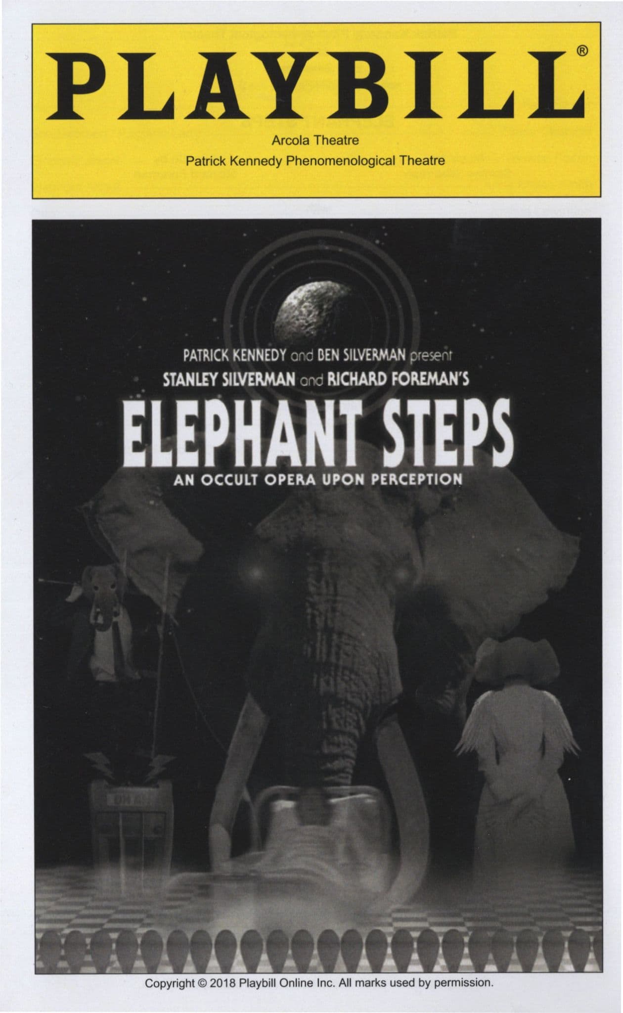 Elephant Steps Occult Rock Opera Jewish Musical Playbill Theatre Programme