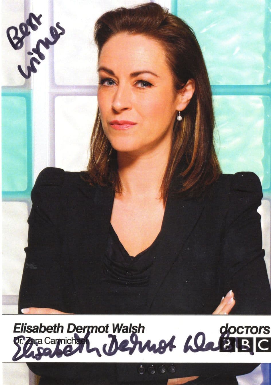 Elisabeth Dermot Walsh BBC Doctors RARE Hand Signed Cast Card Photo
