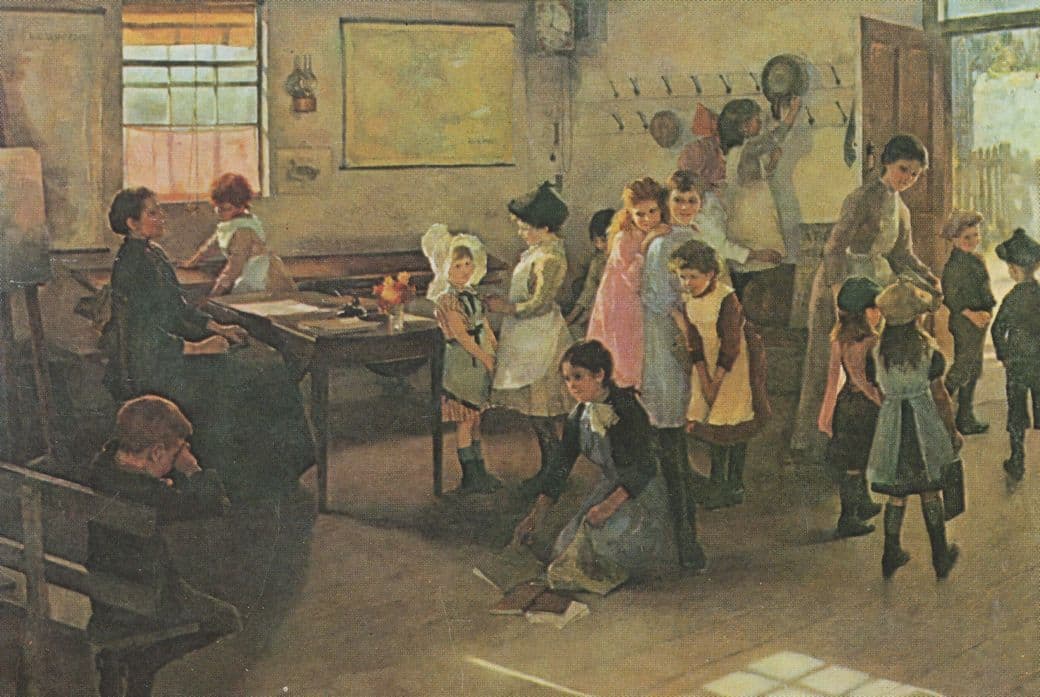 Elizabeth Armstrong Paul School Painting Postcard