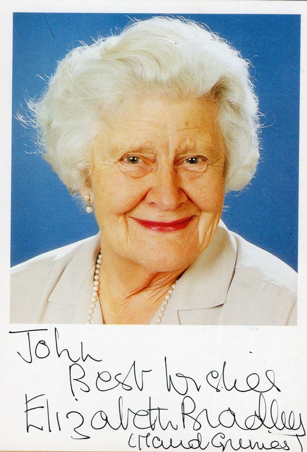 Elizabeth Bradley Coronation Street Hand Signed Cast Card Photo