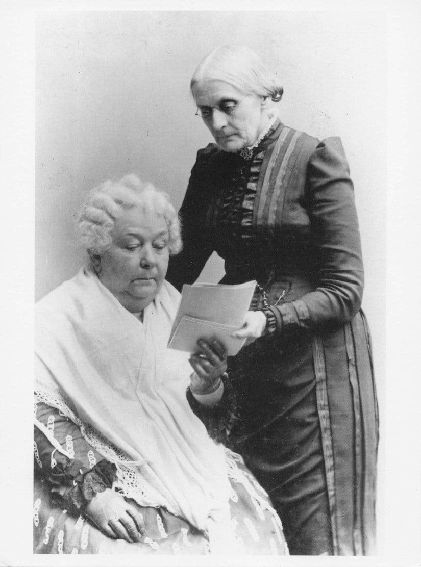 Elizabeth Cady Stanton Suffragette NWSA President Book Author Photo Postcard
