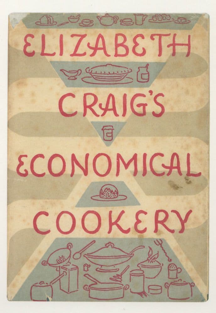Elizabeth Craigs Economical Cookery 1950 Book Postcard