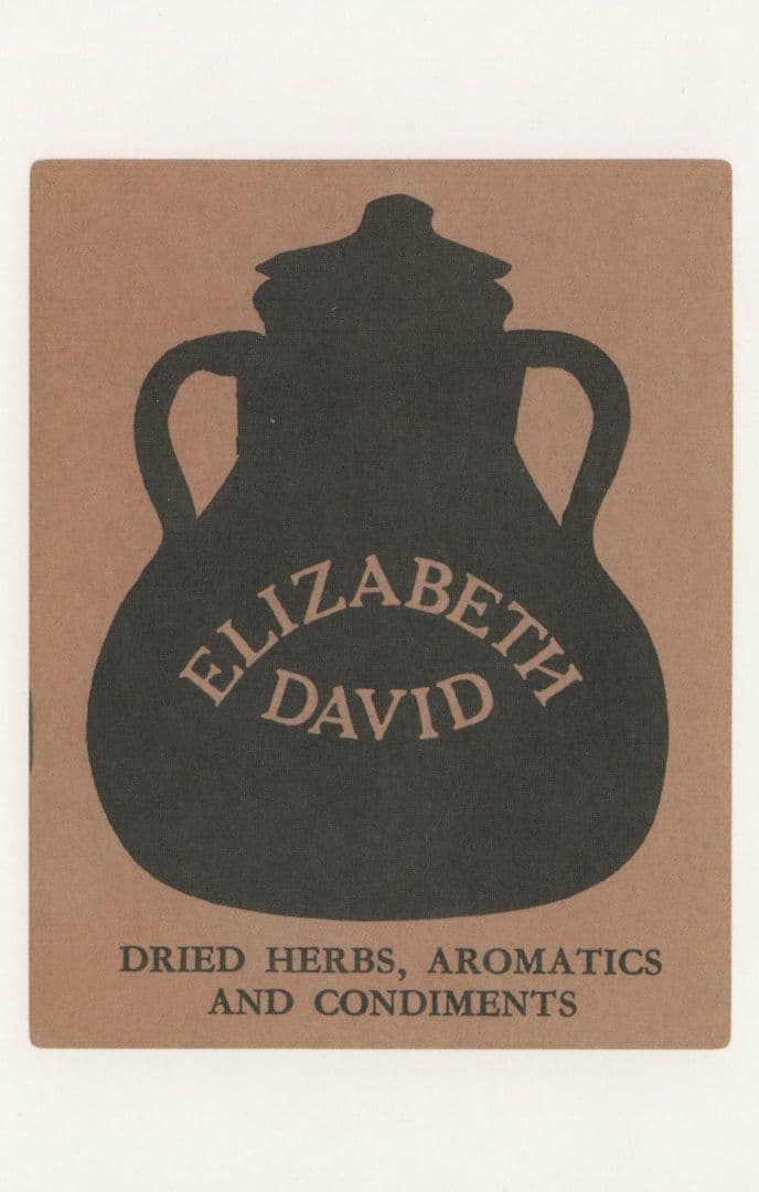 Elizabeth David Dried Herbs Aromatics & Condiments Book Postcard