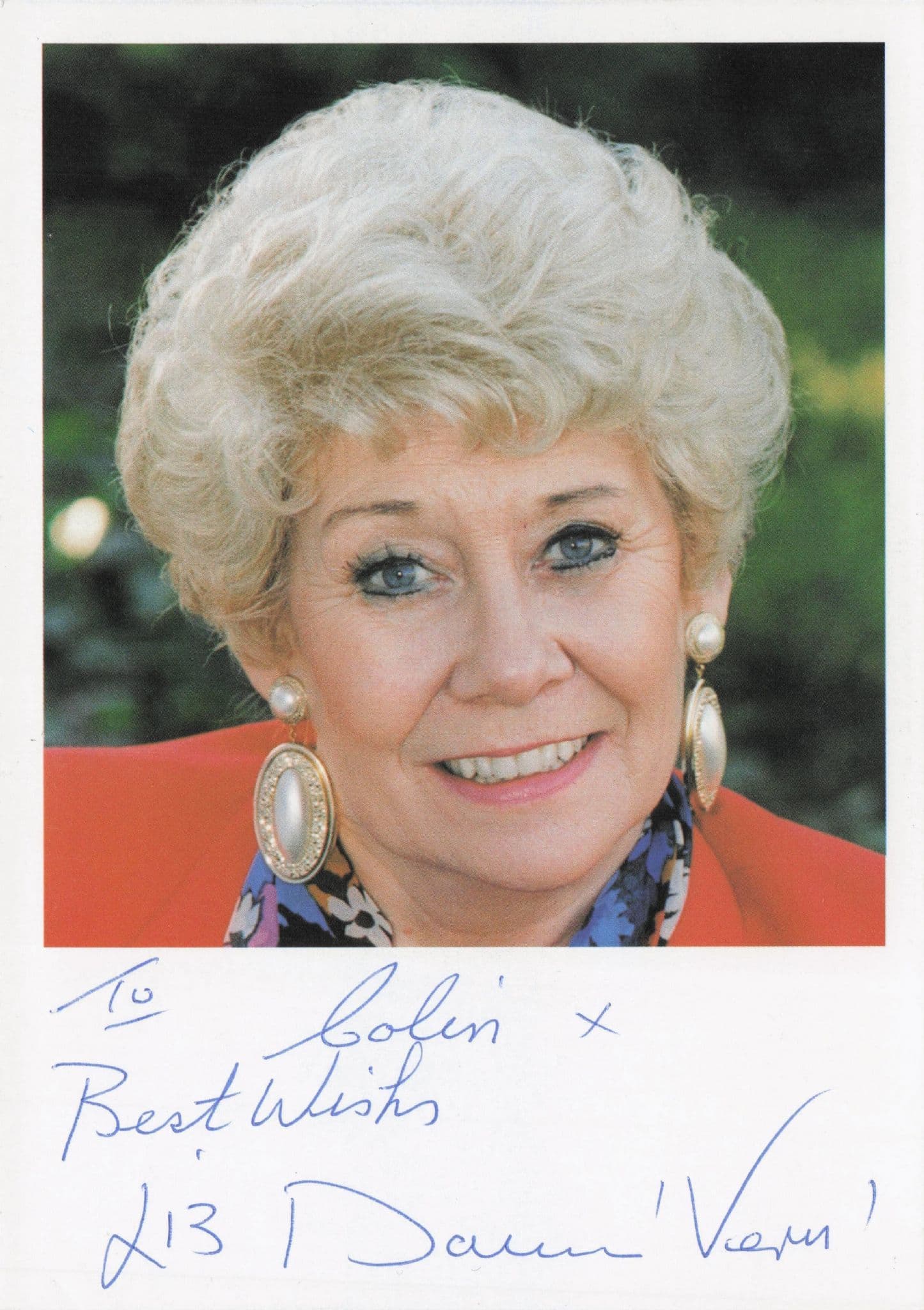 Elizabeth Dawn as Vera Duckworth ITV Coronation Street Hand Signed Photo