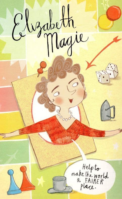 Elizabeth Magie USA Board Game Landlords Designer Painting Postcard