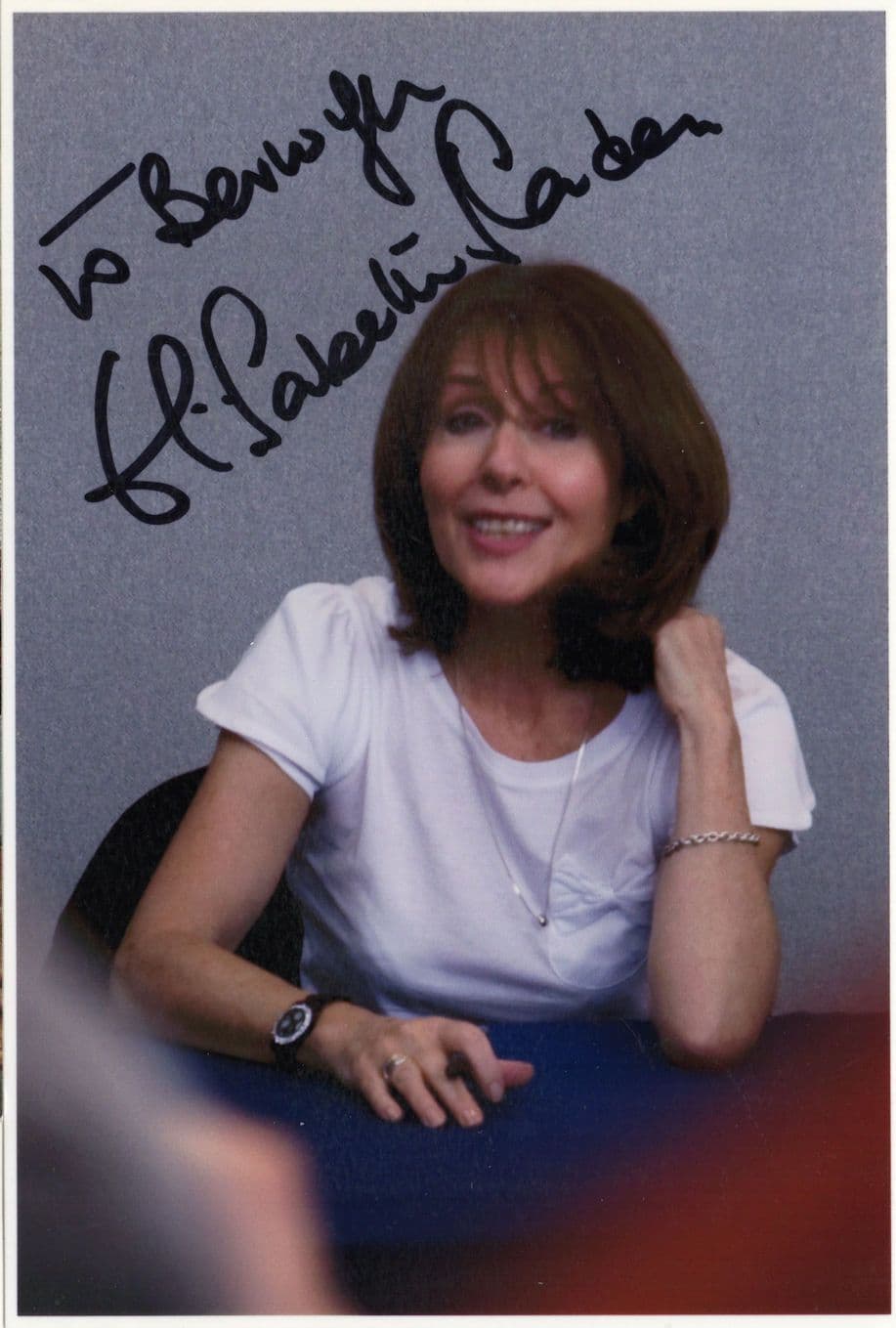 Elizabeth Sladen Sarah Jane Smith Dr Who Hand Signed Photo