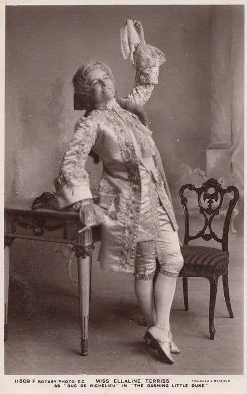 Ellaline Terriss Edwardian Actress Dashing Little Duke Play Postcard