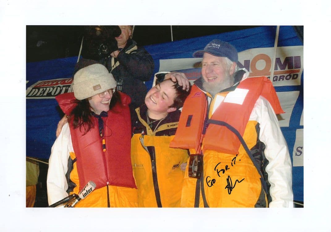 Ellen MacArthur French Yacht Race Reuters 12x8 Hand Signed Press Photo