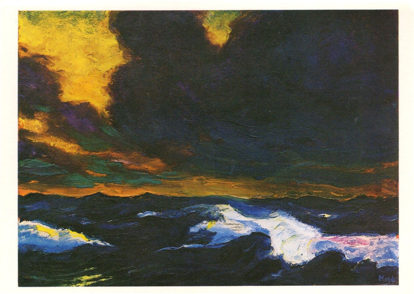 Emil Nolde The Sea B Tate Gallery London Painting Postcard