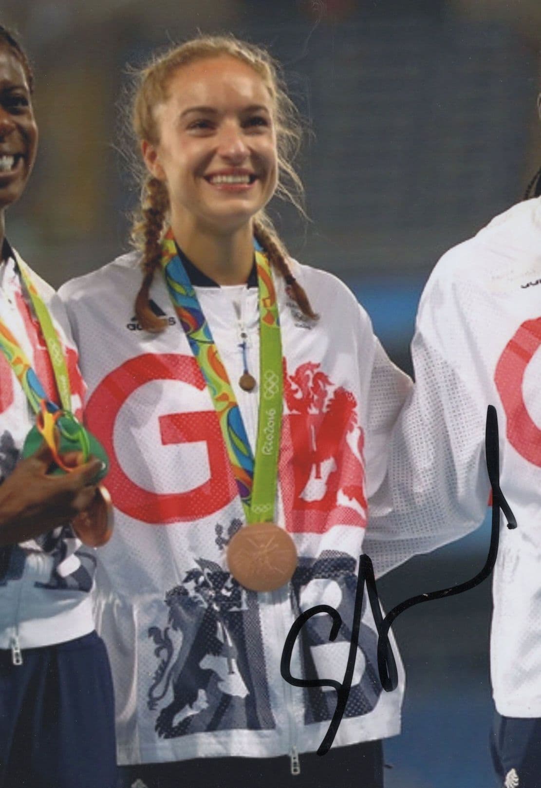 Emily Diamond Olympic Games UK Athlete Hand Signed Photo