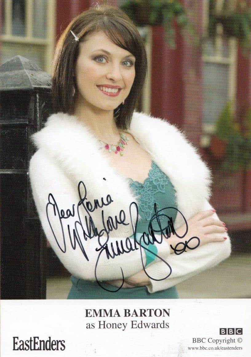 Emma Barton as Honey Edwards BBC Eastenders Hand Signed Cast Card Photo