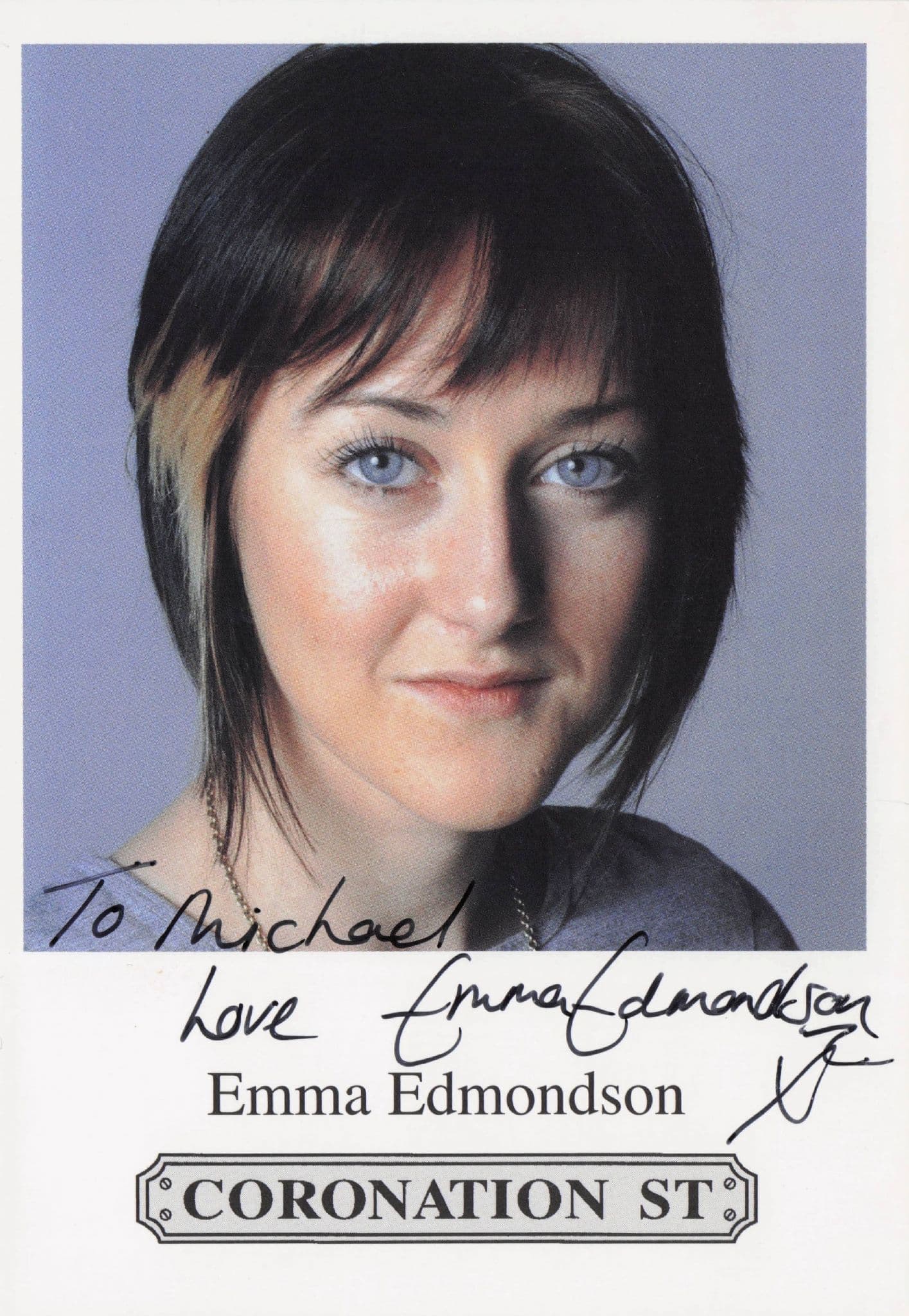 Emma Edmondson Coronation Street Hand Signed Cast Card Photo (1)