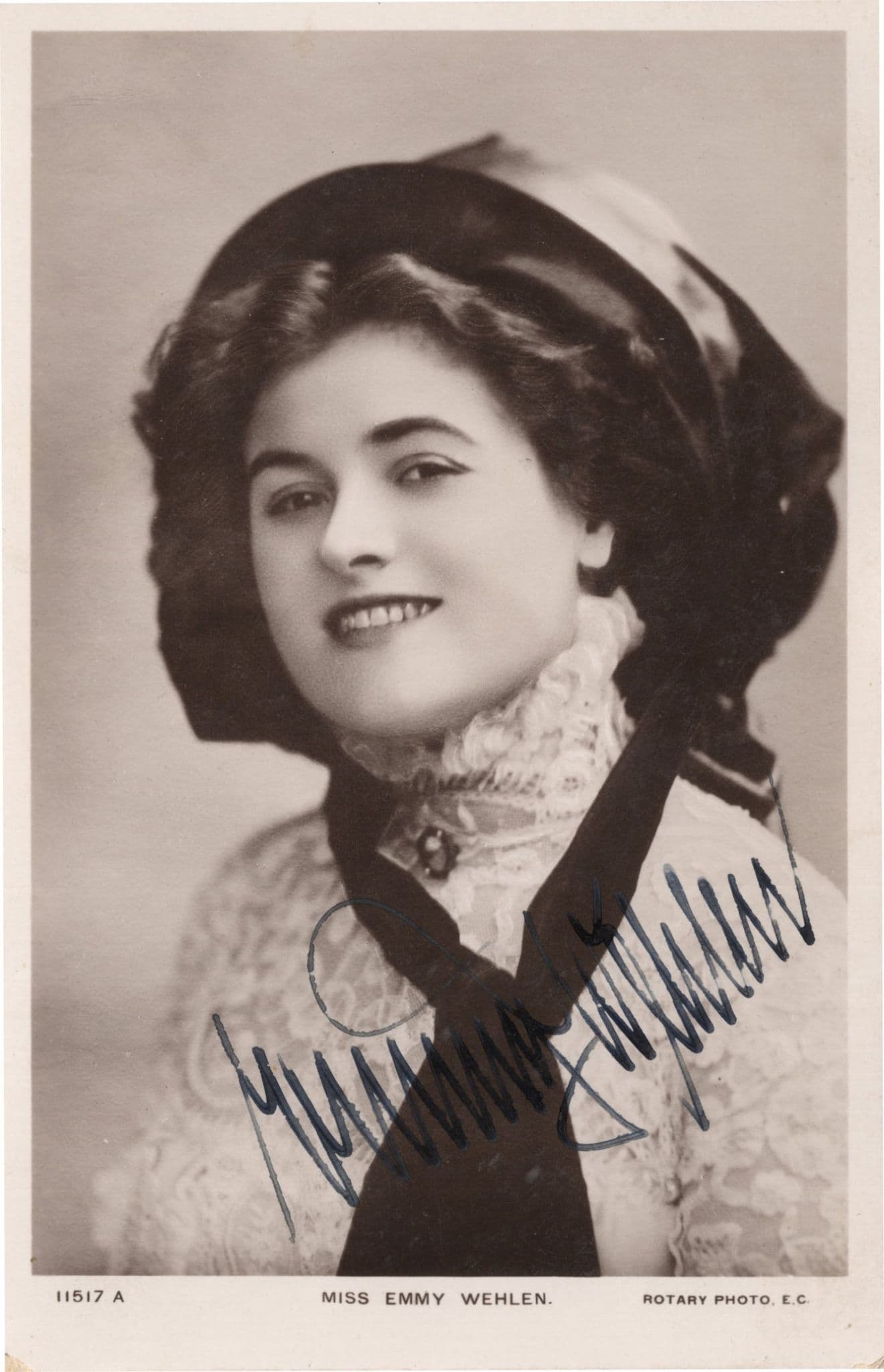 Emmy Wehlen WW1 German Music Theatre Hand Signed Photo