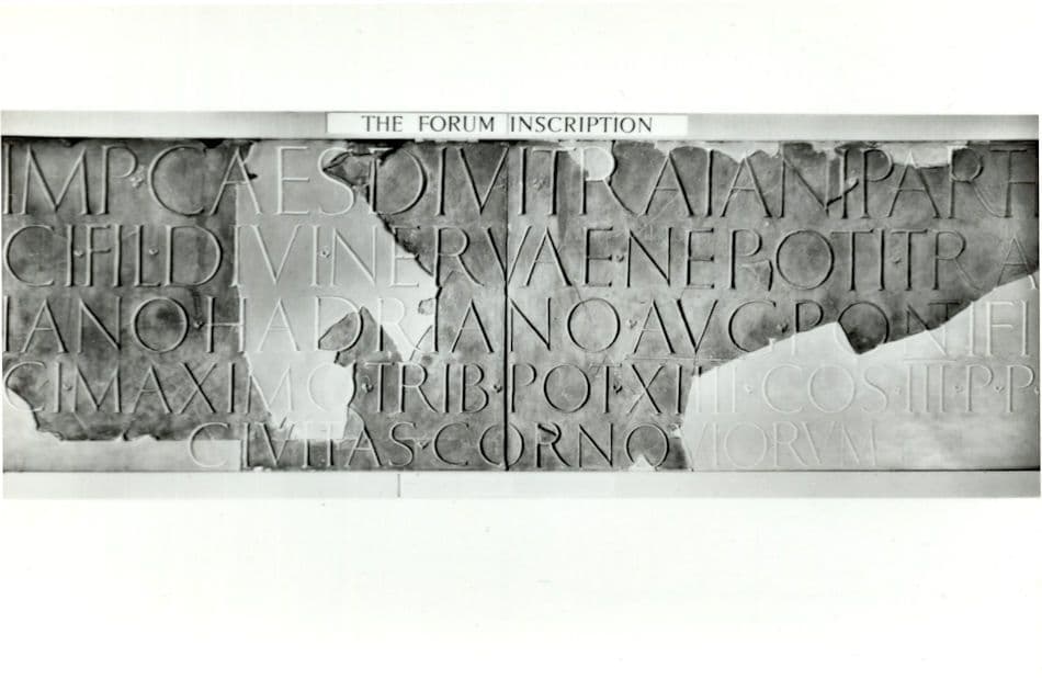 Emperor Hadrian Roman Carving Inscription Real Photo Shropshire Postcard