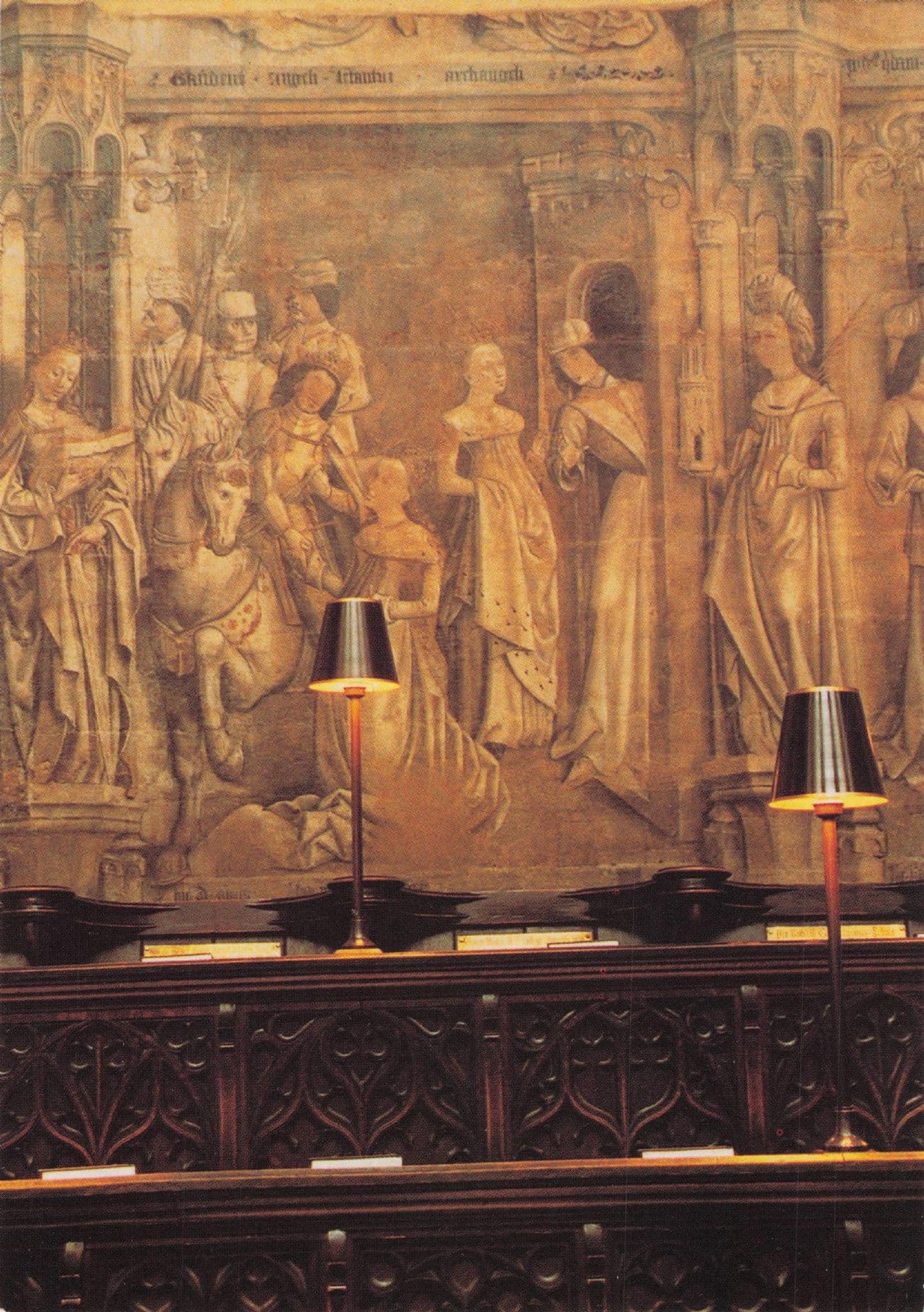 Emperor Leaves Wife For Pilgrimage Eton College Painting Postcard
