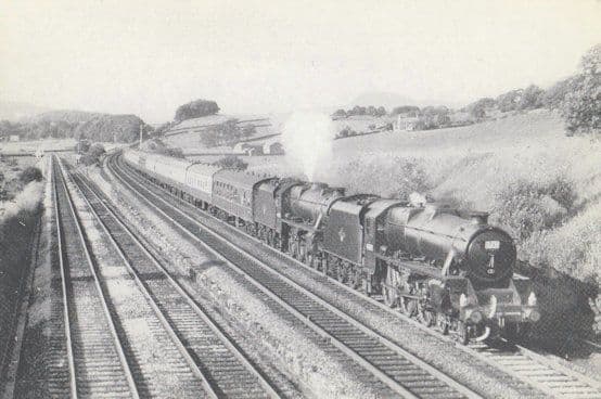 Engine 44781 44871 Settle Junction Carlisle Last BR Steam Train Railway Postcard