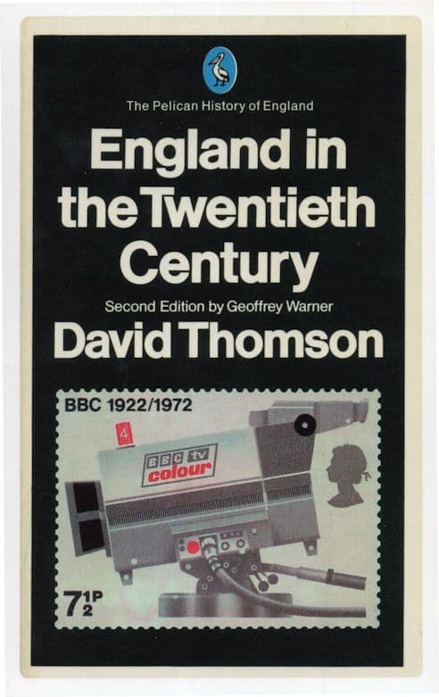 England In The Twentieth Century David Thomson 1981 Book Postcard