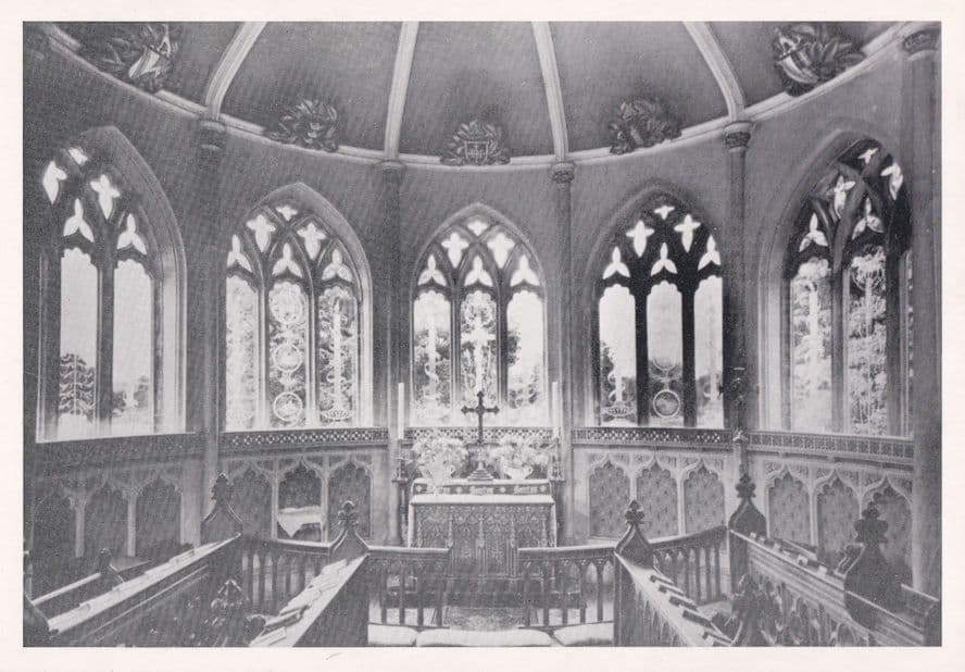 Engraved Windows in the Aspe Moreton Dorset Church Postcard