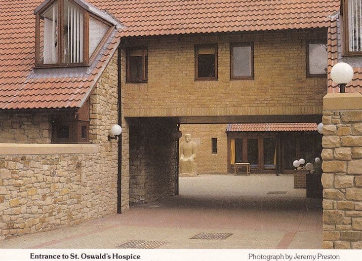 Entrance To St Oswalds Hospice Worcester Postcard