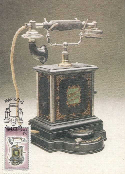 Ericsson Antique 1900 Telephone FDC Stamp Limited Edition Postcard