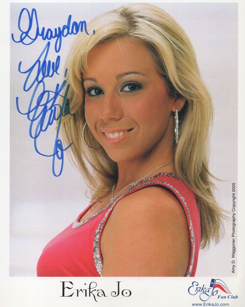 Erika Jo Model Country & Western Singer Large Hand Signed Photo
