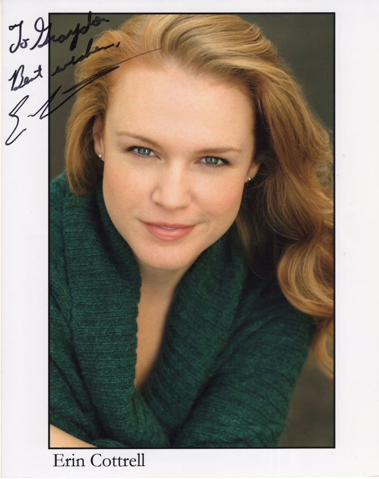 Erin Cottrell Little House On The Prairie 10x8 Hand Signed Photo & MORE